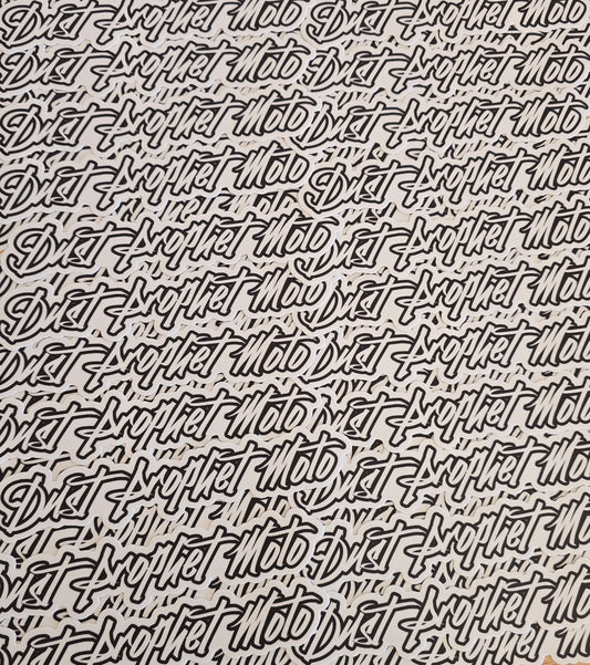 6" x 1" Dust Prophet Moto Wordmark Sticker
